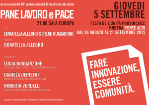 invito 5 settembre Modena
